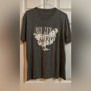 Oh My Chiken gray t-shirt for women (F)